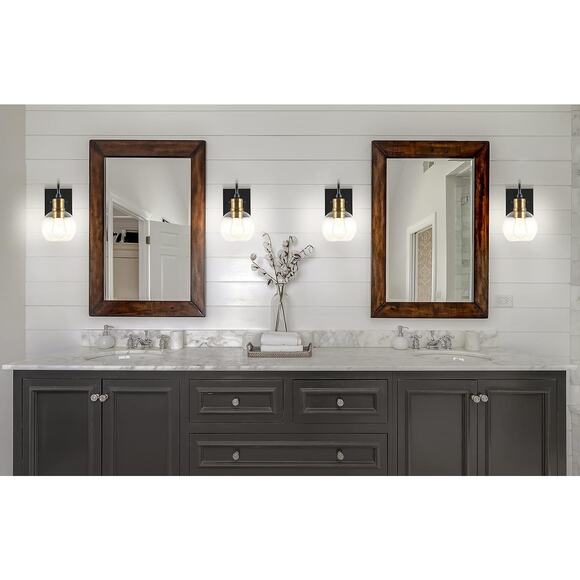 JONATHAN Y Marais Vanity Light Iron Rustic Industrial Boho JYL3526A *NO BULB** - Picture 10 of 11